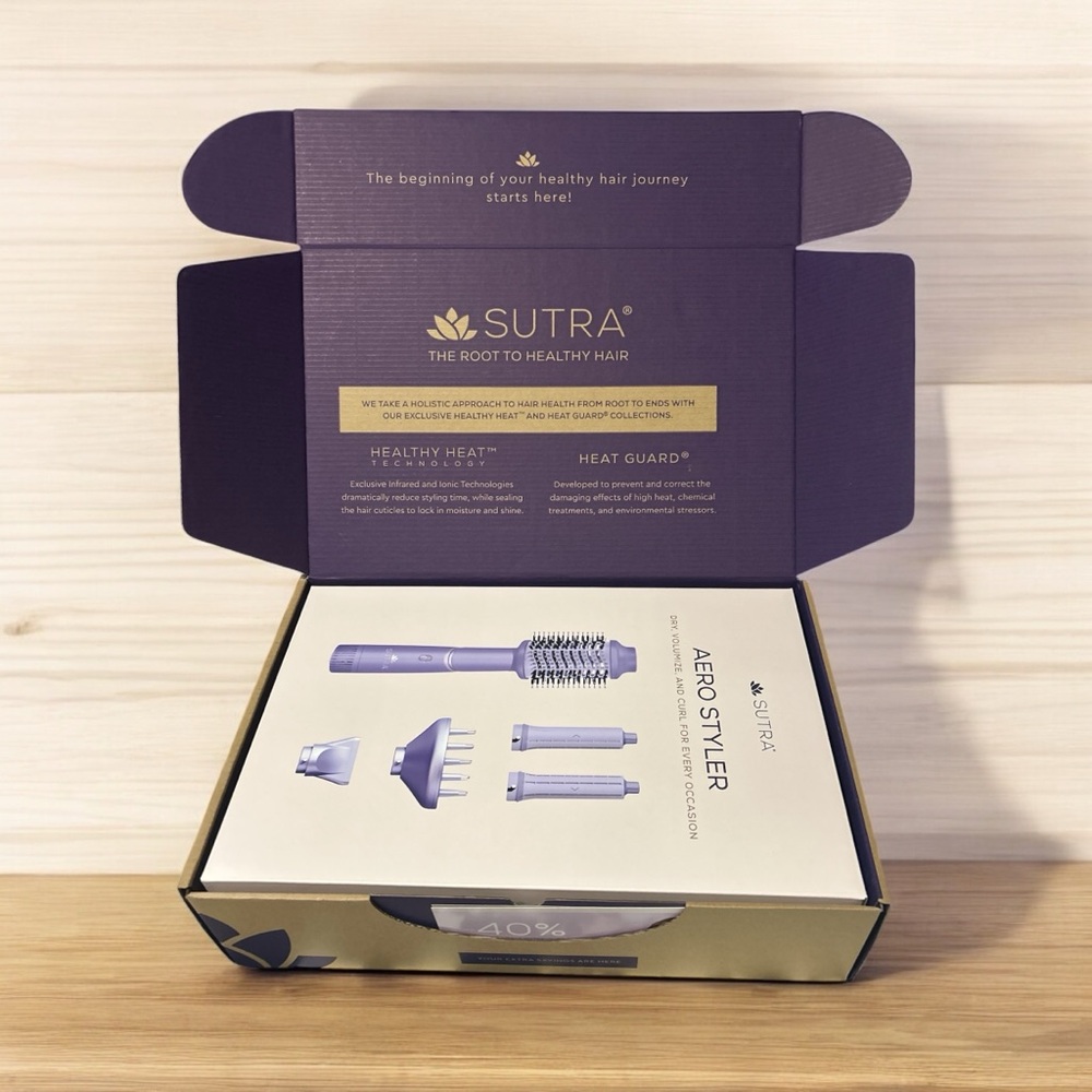 SUTRA AERO STYLER Dry, Volumize, Curl, Blow Dryer Lavender - NIB. MSRP $299